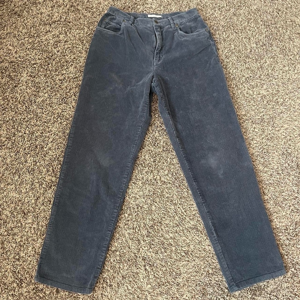 Jones new york blue corduroy jeans pants baggy vintage